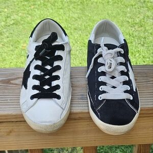 Golden Goose Black and White Sneakers